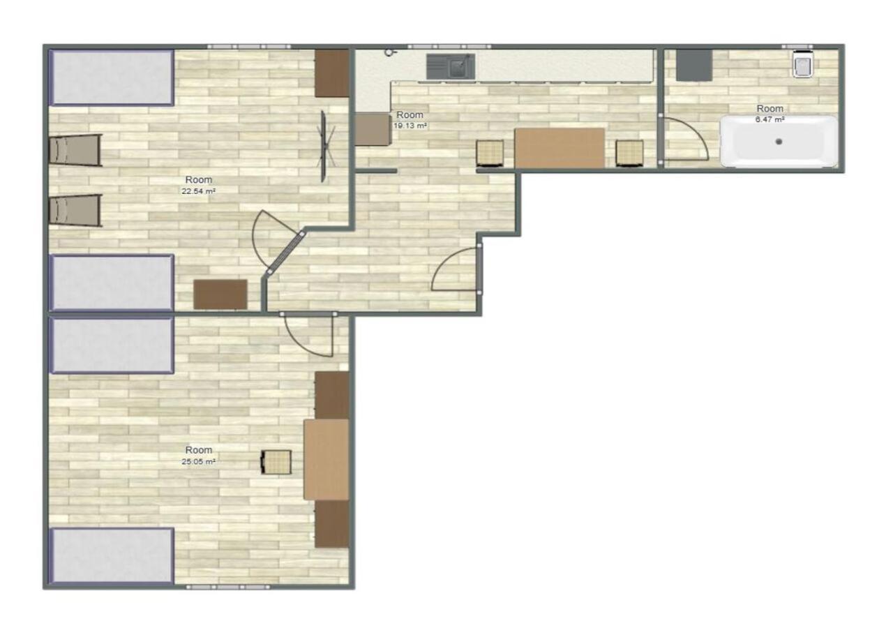 Zentral Gelegenes Apartment In Moenchengladbach Mit W-Lan מראה חיצוני תמונה